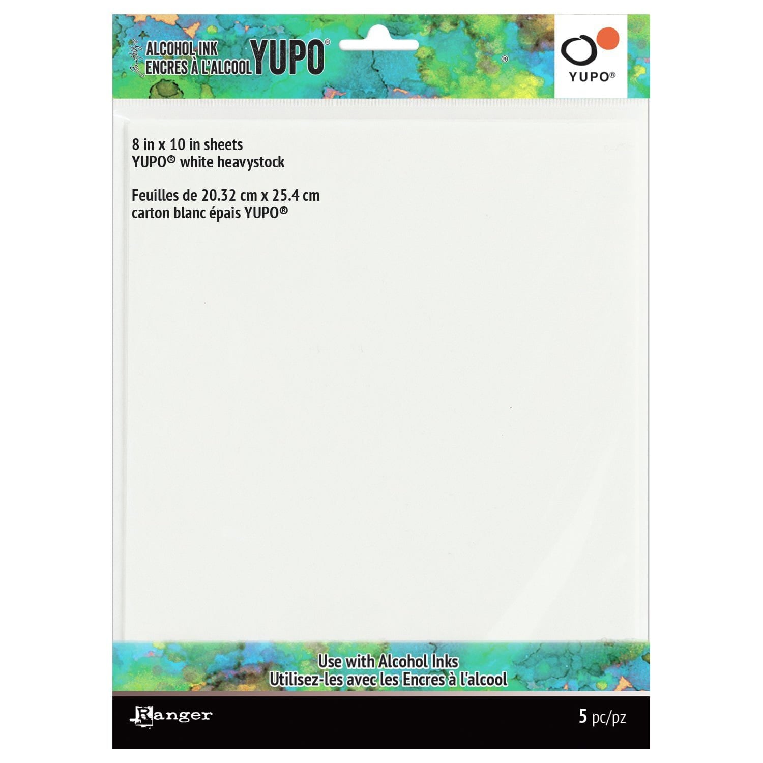 Tim Holtz White Yupo Paper for Alcohol Ink