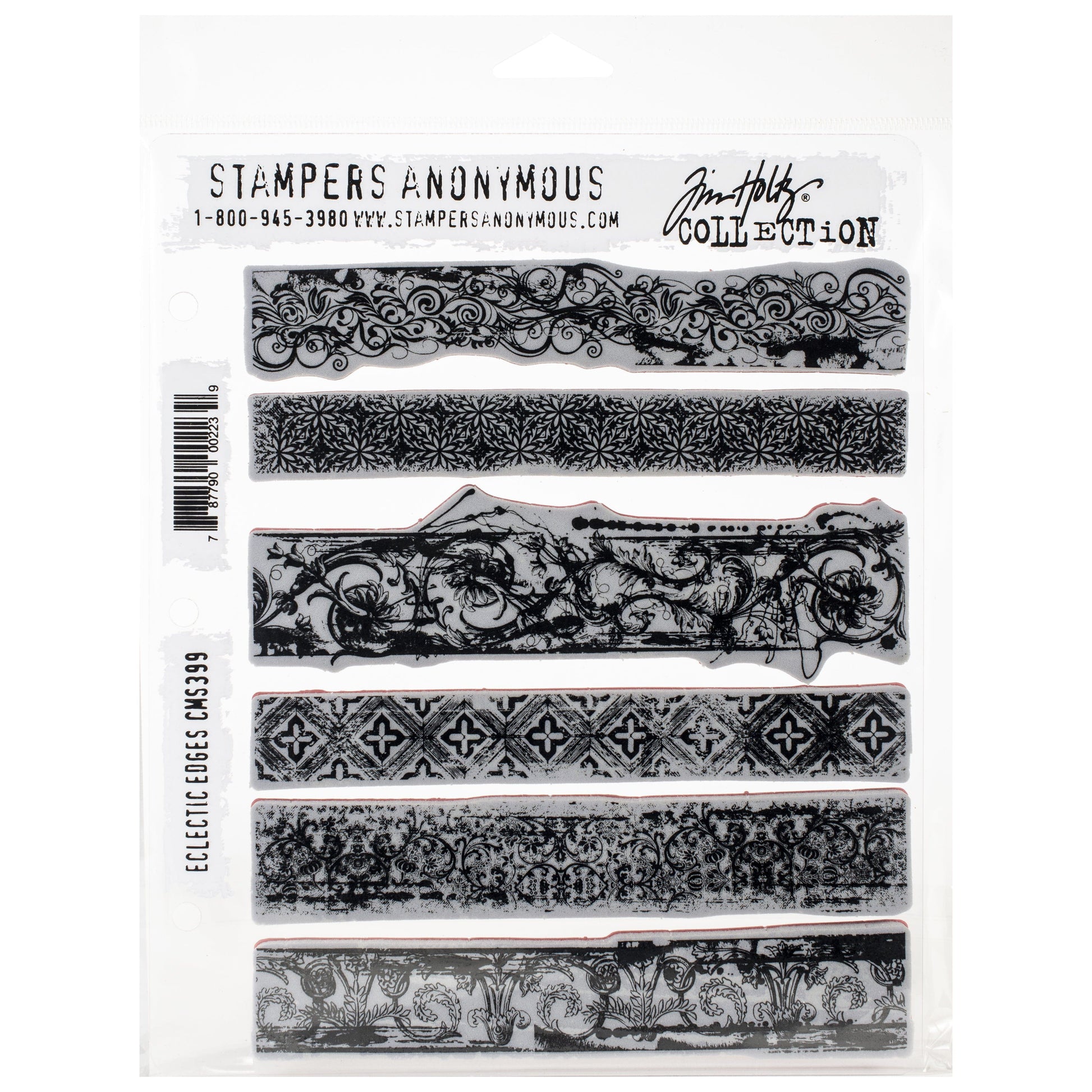 Tim Holtz Cling Stamps - Edges & Trims