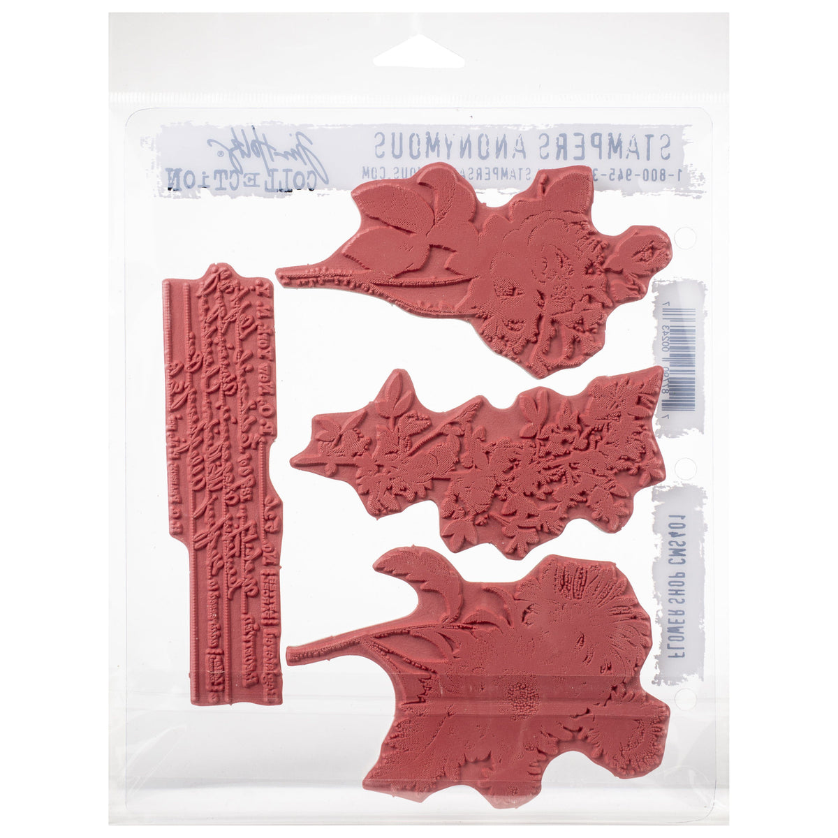 Tim Holtz Cling Stamps - Flowers, Leaves & Botanicals