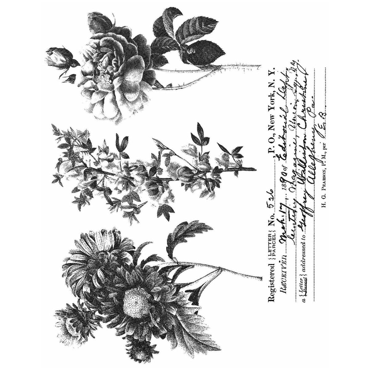 Tim Holtz Cling Stamps - Flowers, Leaves & Botanicals