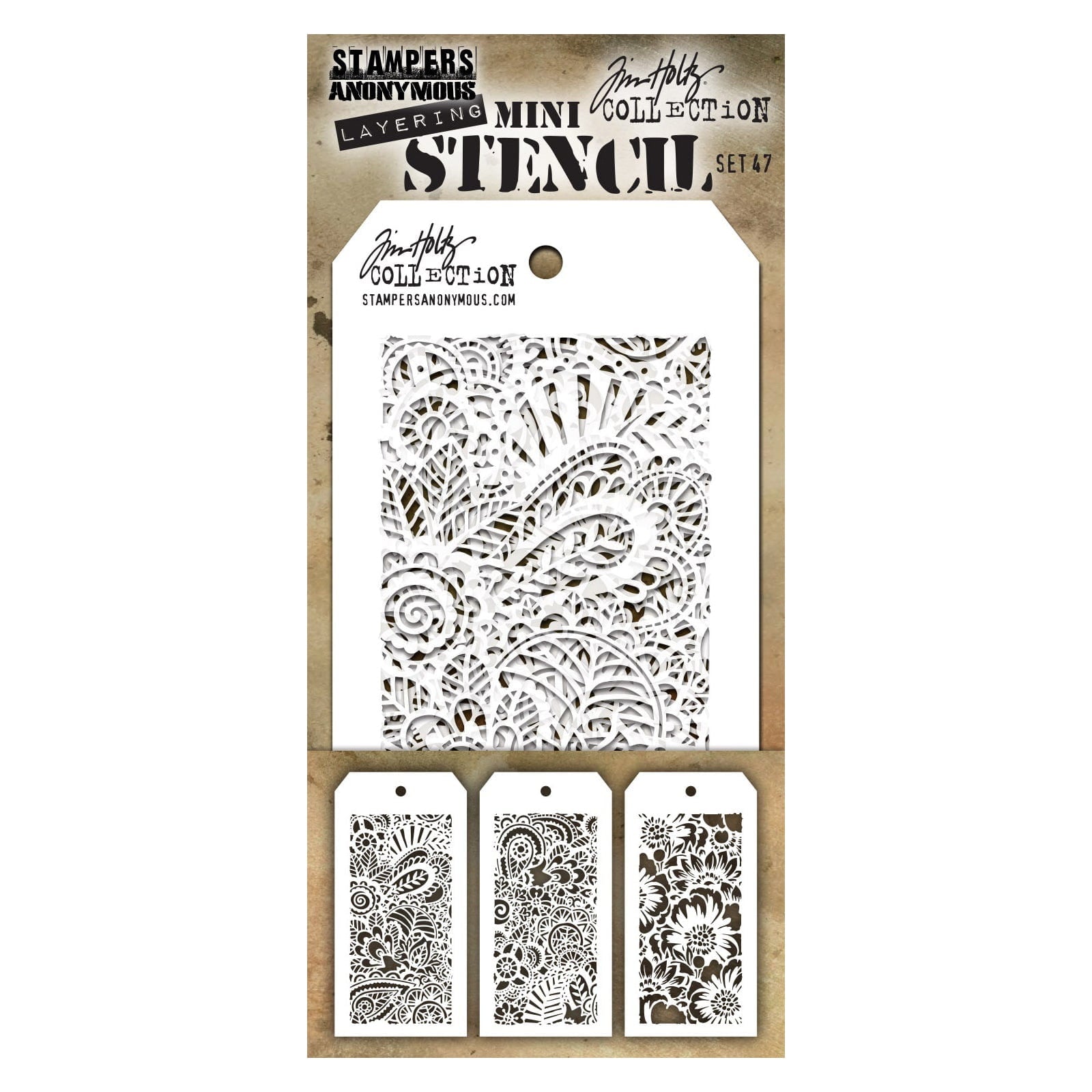 Tim Holtz Mini Layered Stencil Sets from Stampers Anonymous