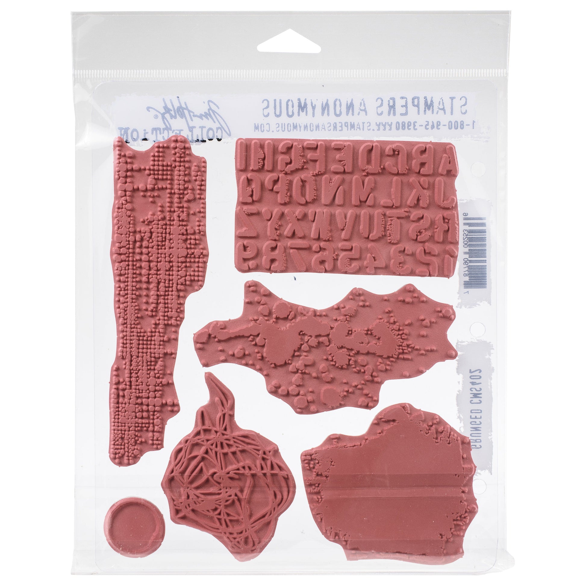 Tim Holtz Cling Stamps - Backgrounds & Textures