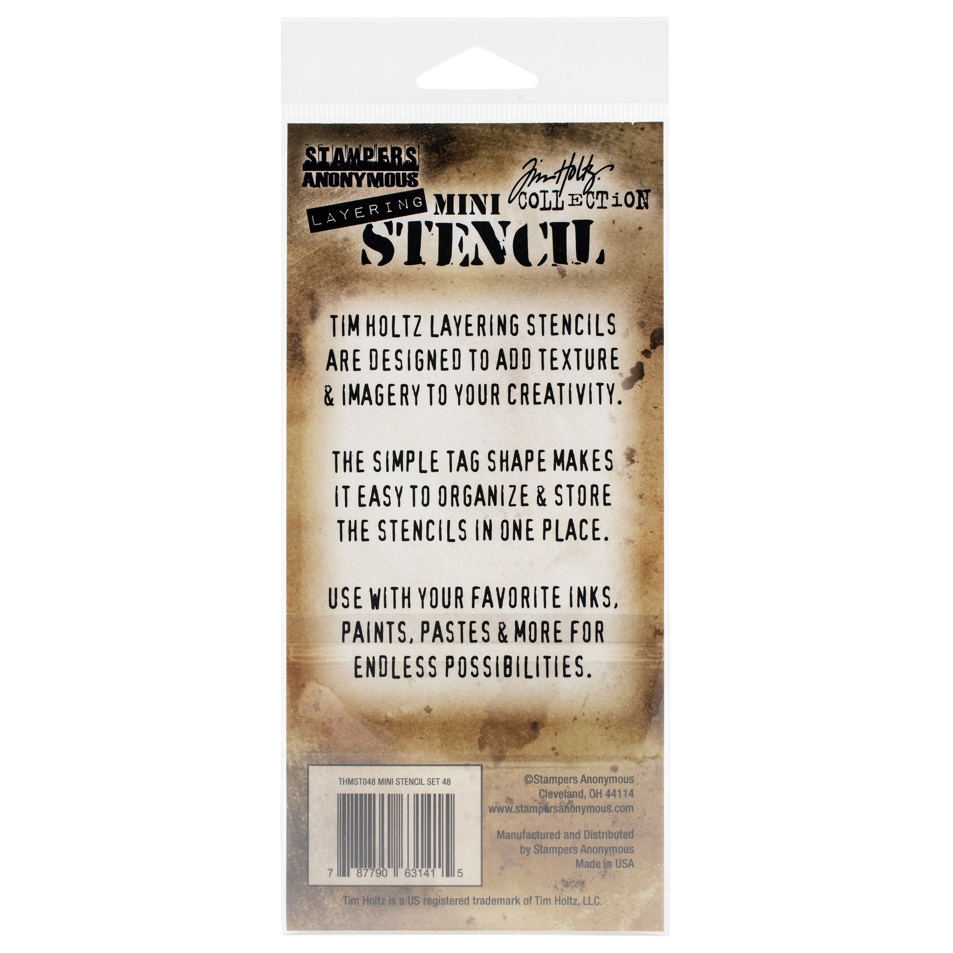 Tim Holtz Mini Layered Stencil Sets from Stampers Anonymous