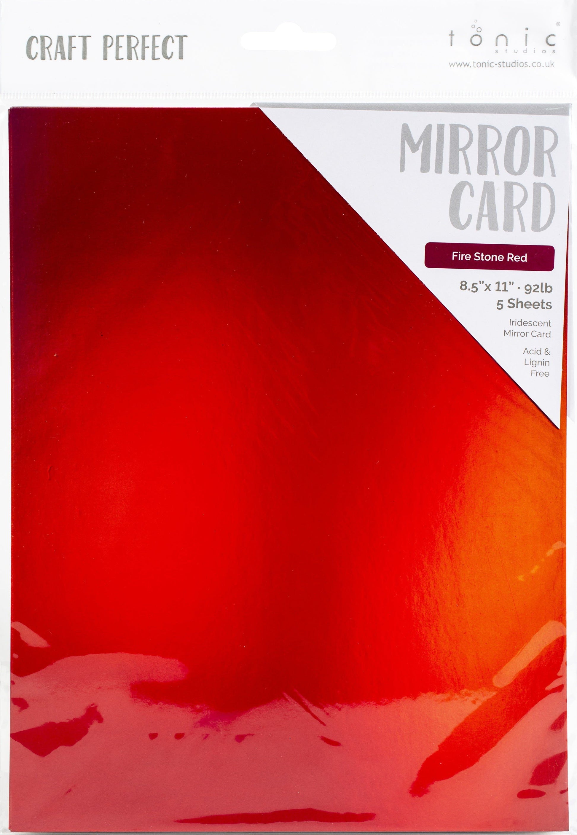 Craft Perfect 8.5x11 Iridescent Mirror Cardstock Pack
