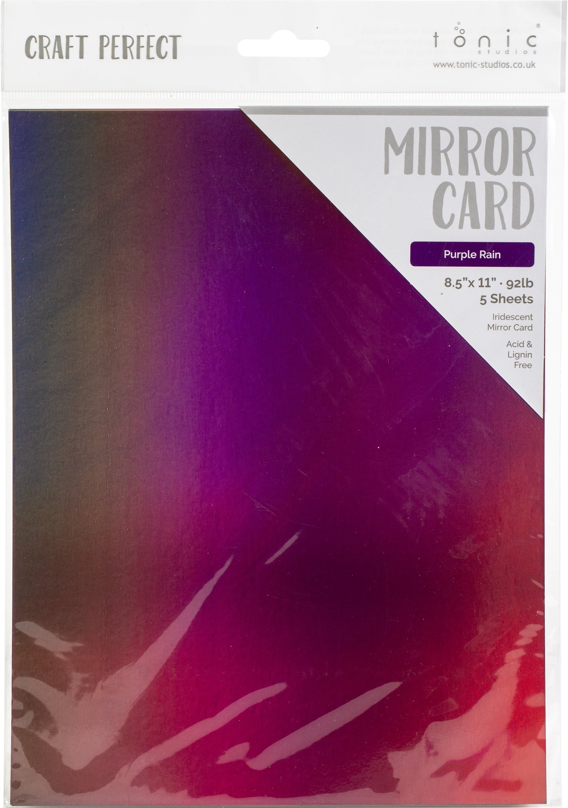 Craft Perfect 8.5x11 Iridescent Mirror Cardstock Pack