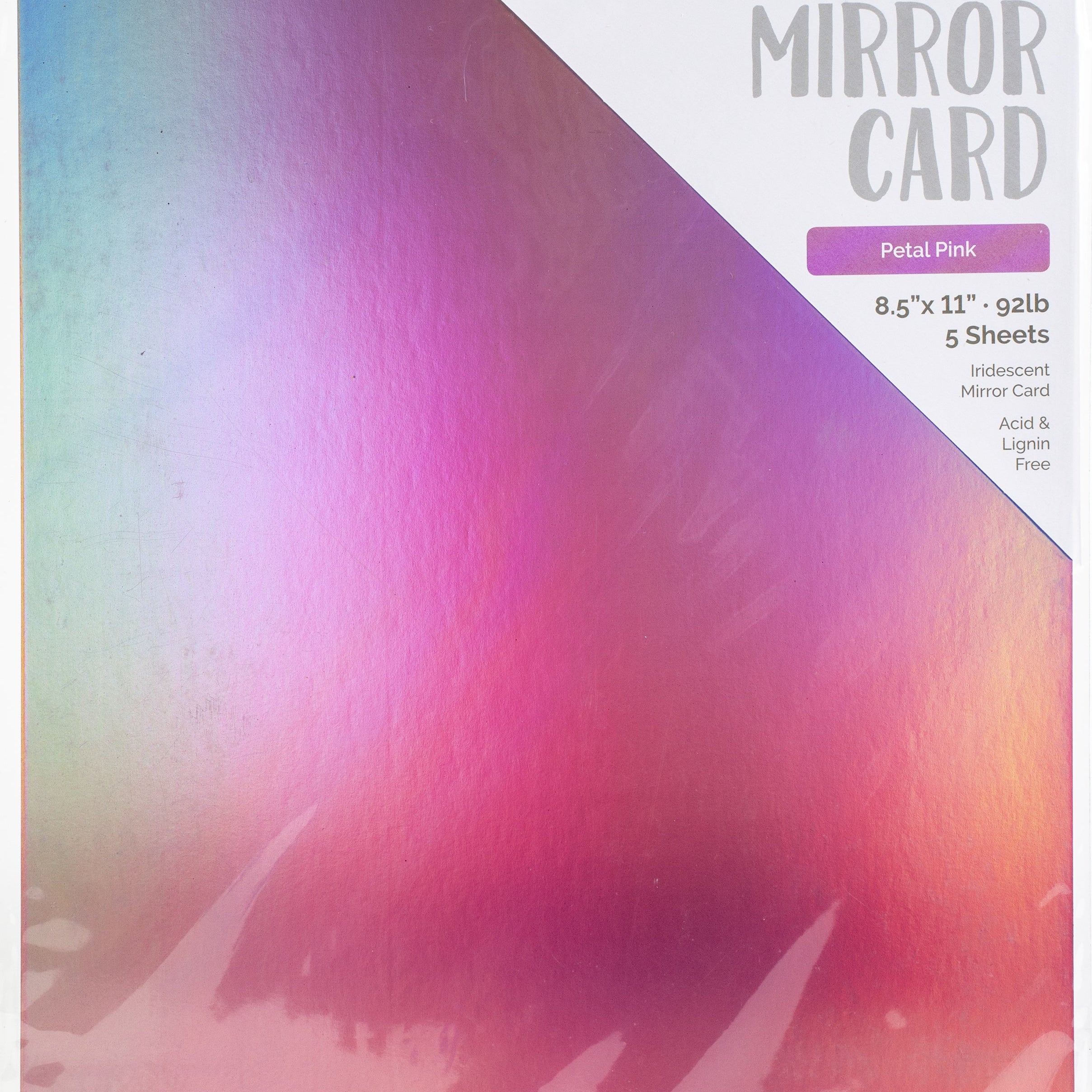 Craft Perfect 8.5x11 Iridescent Mirror Cardstock Pack