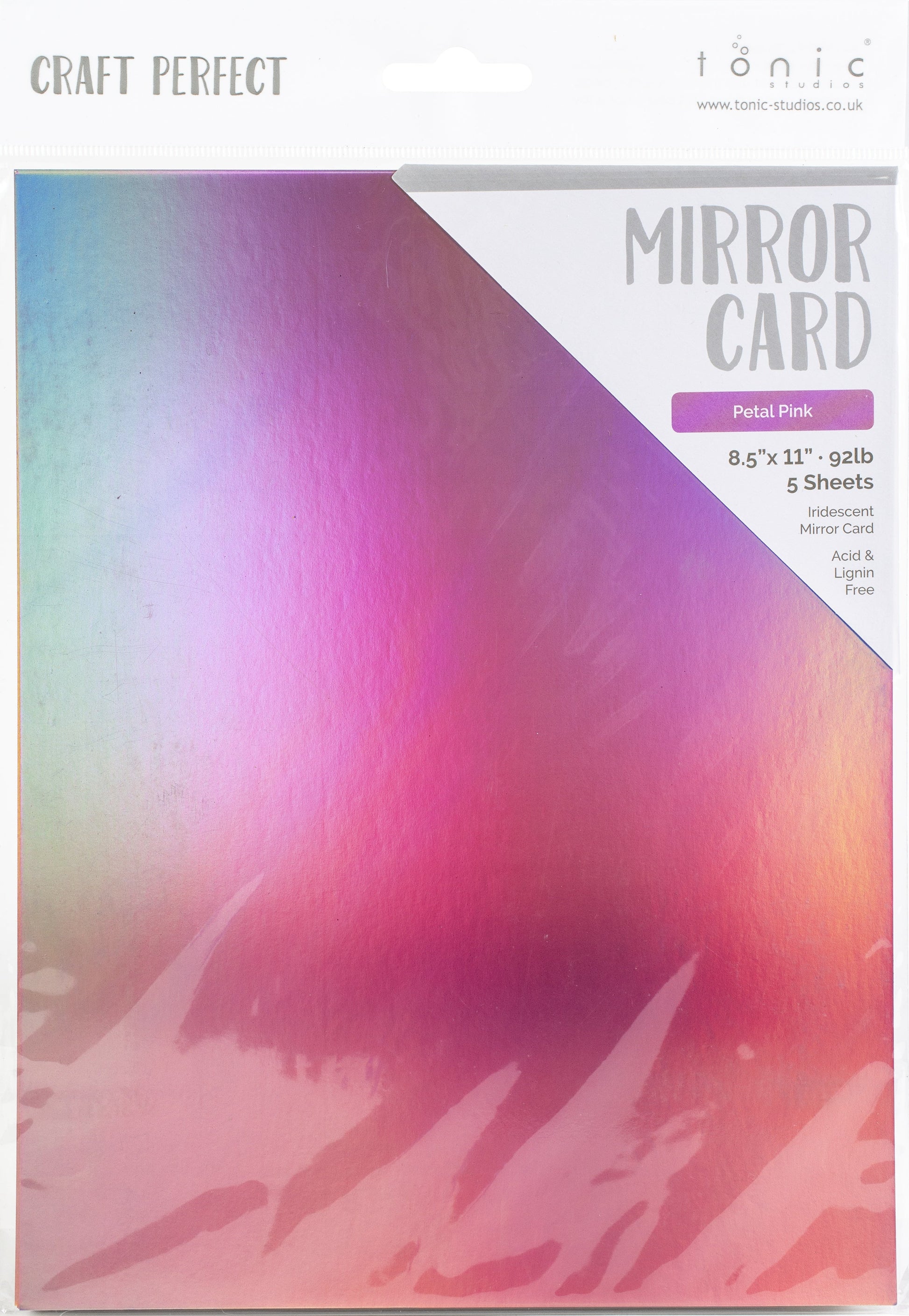 Craft Perfect 8.5x11 Iridescent Mirror Cardstock Pack