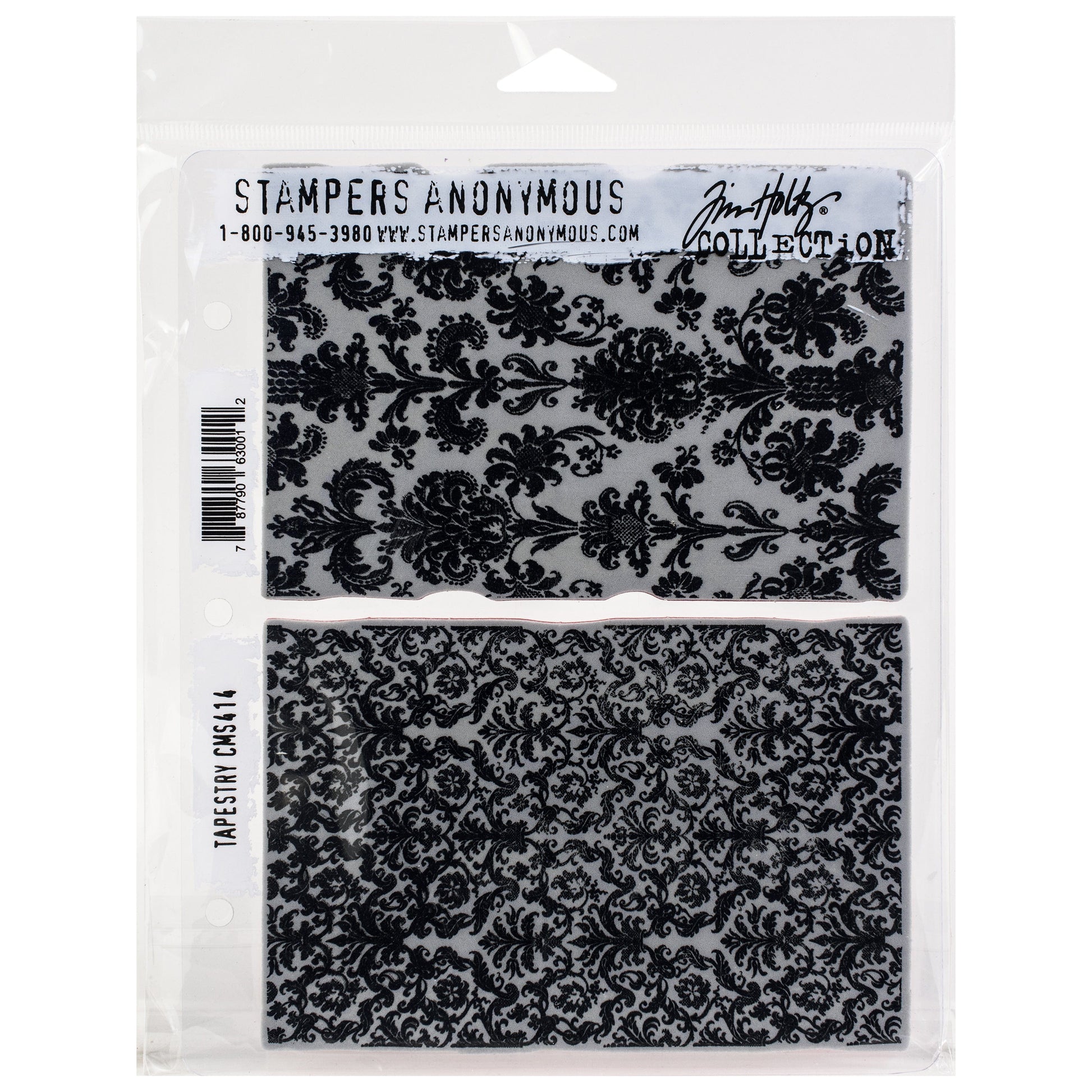 Tim Holtz Cling Stamps - Backgrounds & Textures