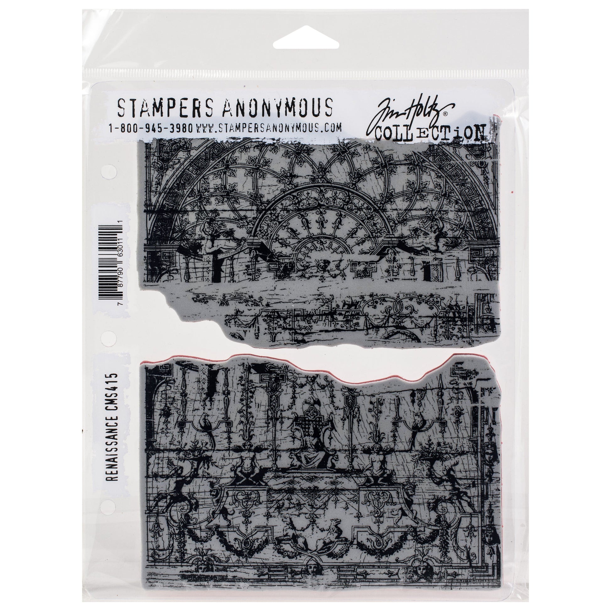 Tim Holtz Cling Stamps - Backgrounds & Textures