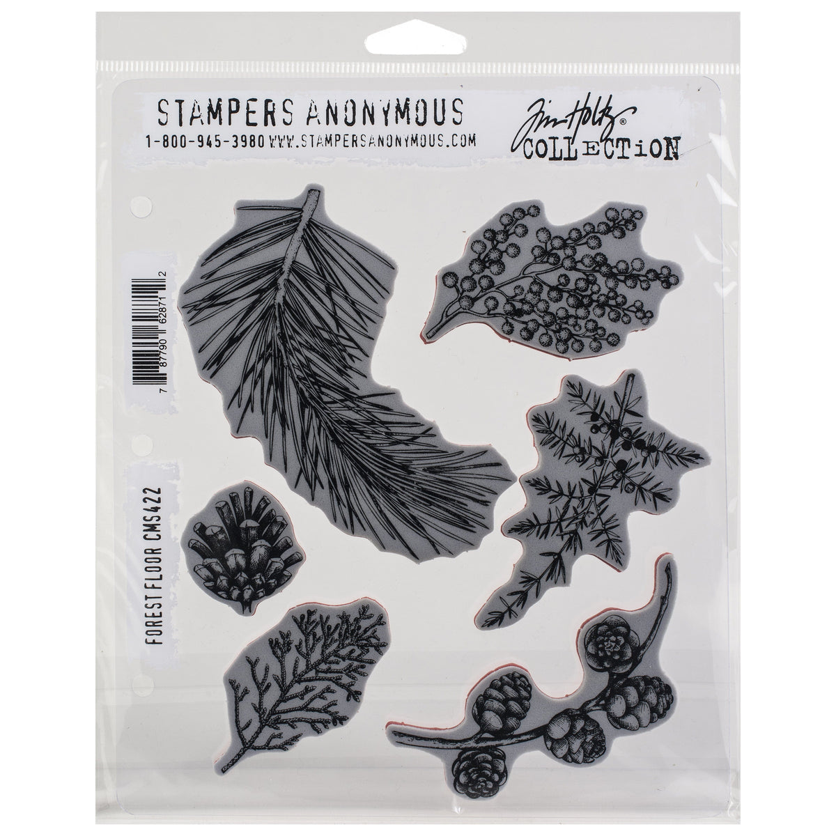 Tim Holtz Cling Stamps - Flowers, Leaves & Botanicals