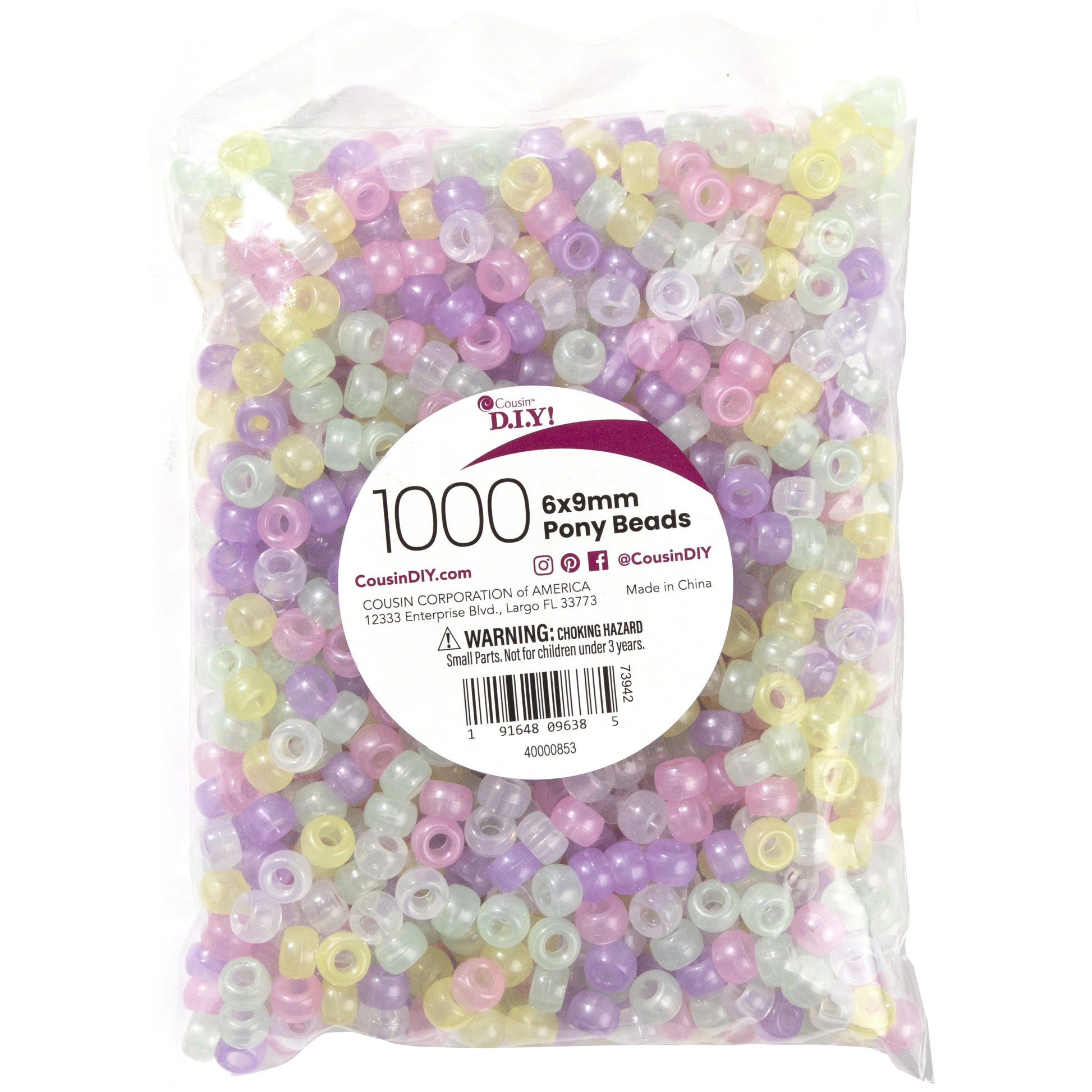 CousinDIY Pony Beads for Crafts and Jewelry