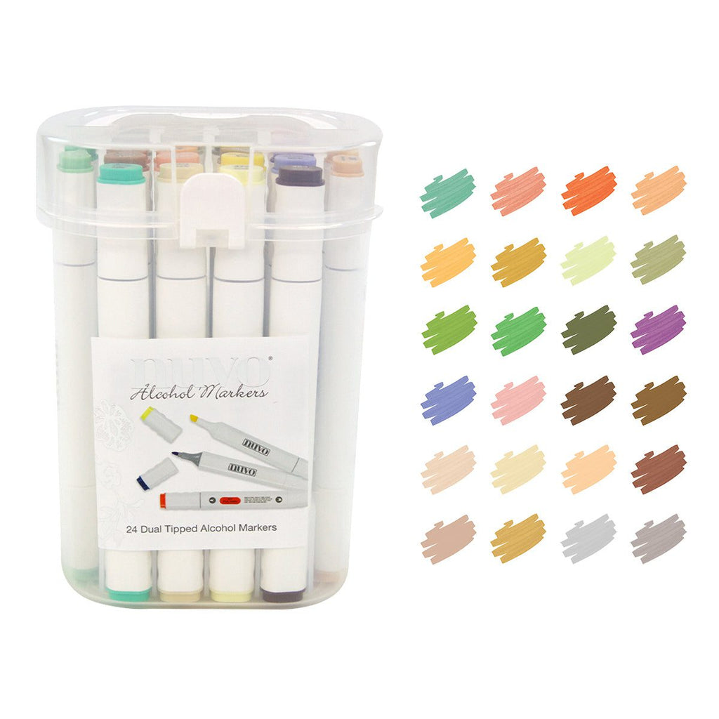 Nuvo Mid-Tone Colors Alcohol Marker Pen Collection (24 pack) - 351N