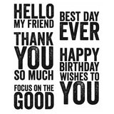 Load image into Gallery viewer, Tim Holtz Cling Stamps - Sentiments &amp; Phrases