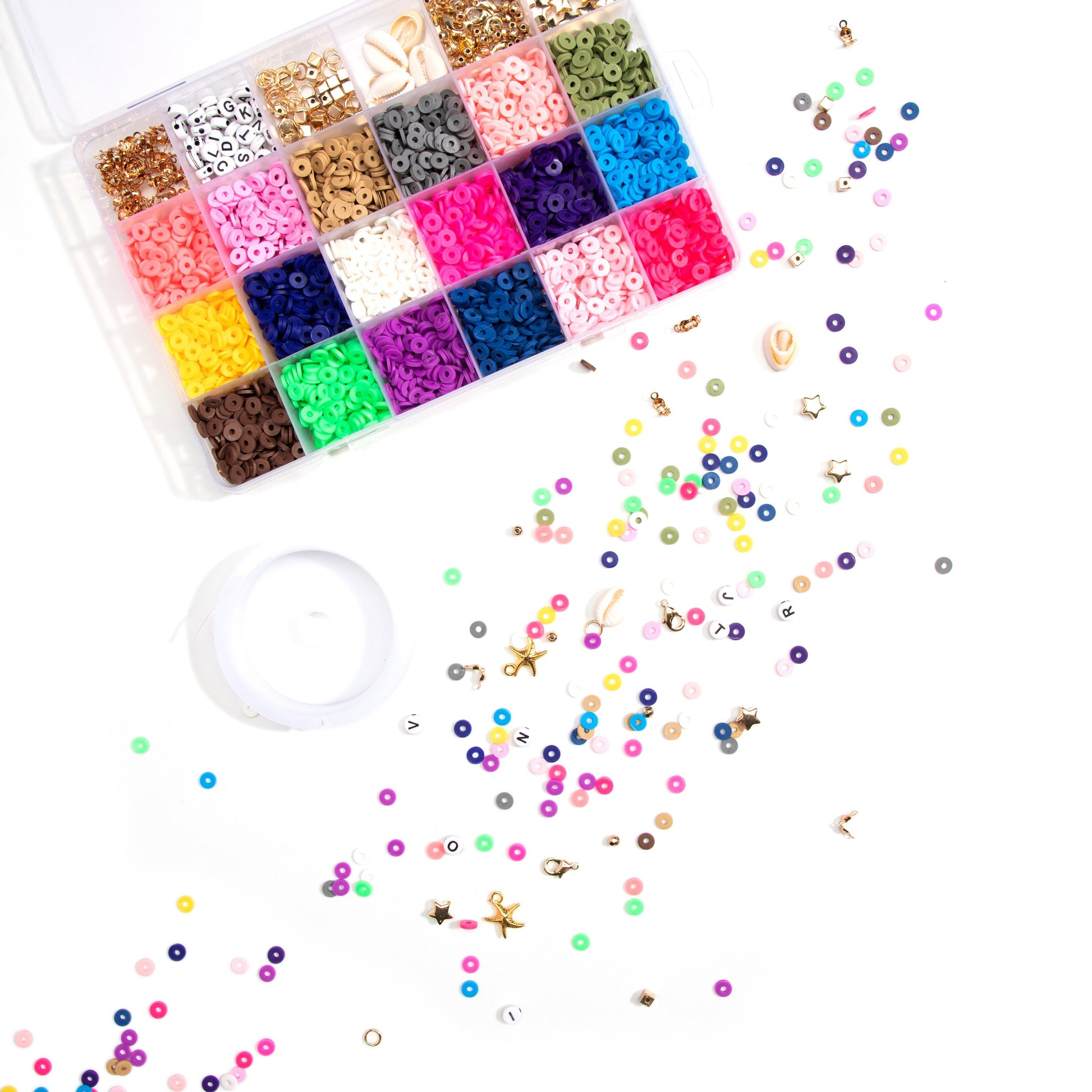 CousinDIY Clay Heishi Spacer Bead Kit Box