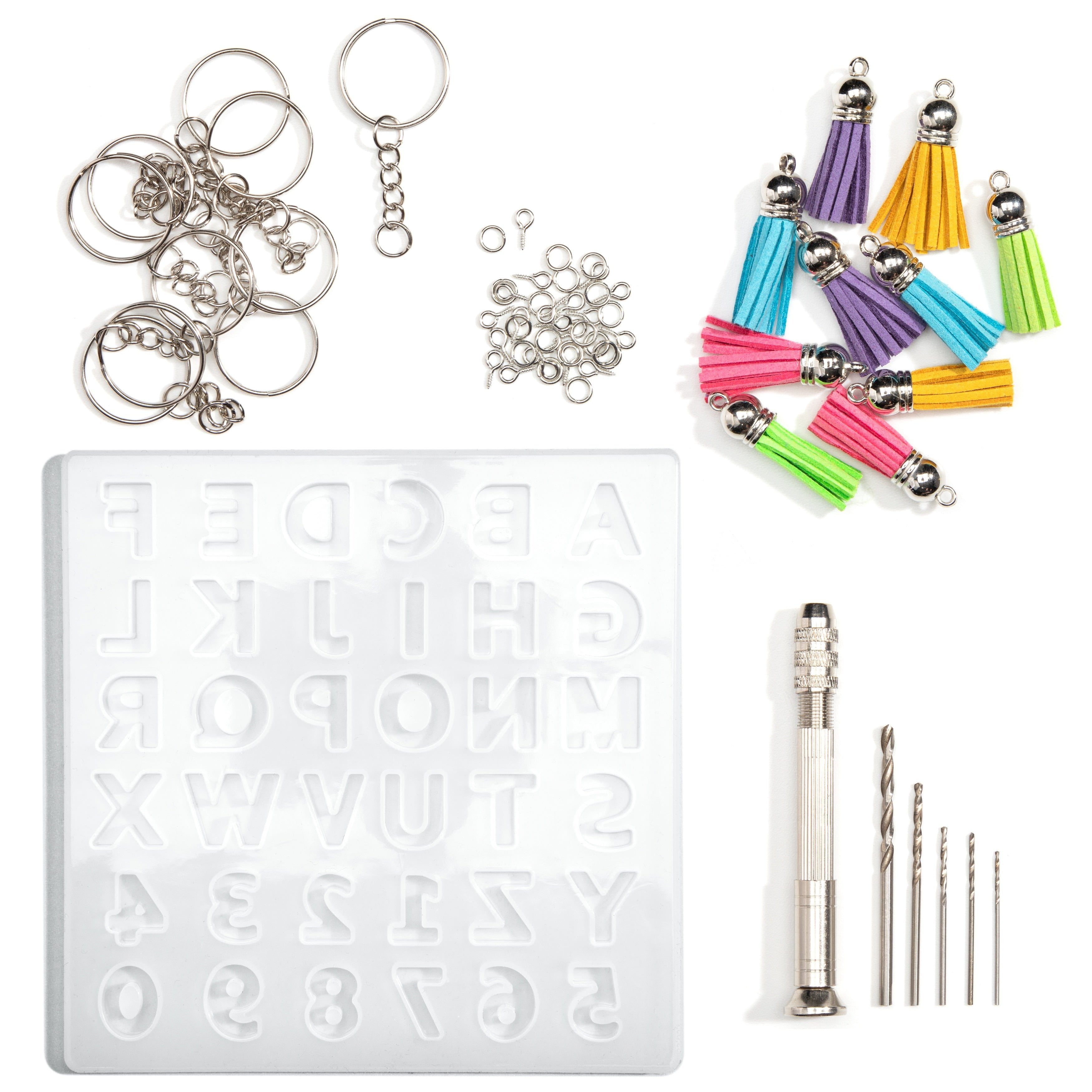 Alphabet Accessory Resin Keychain Kit from CousinDIY
