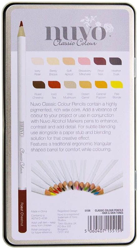 Nuvo Classic Colored Pencils, 12 pack