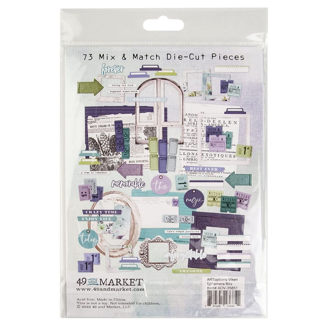 Ephemera Collection Packs from 49 and Market