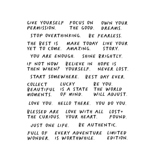 Tim Holtz Cling Stamps - Sentiments & Phrases