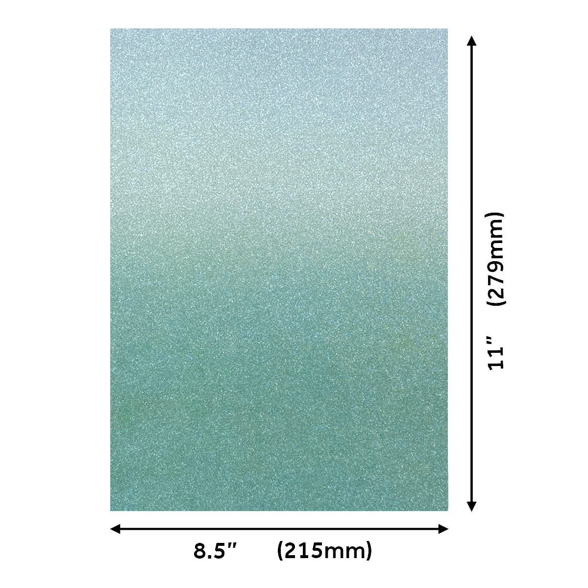 Craft Perfect Glitter Ombre Cardstock Pack