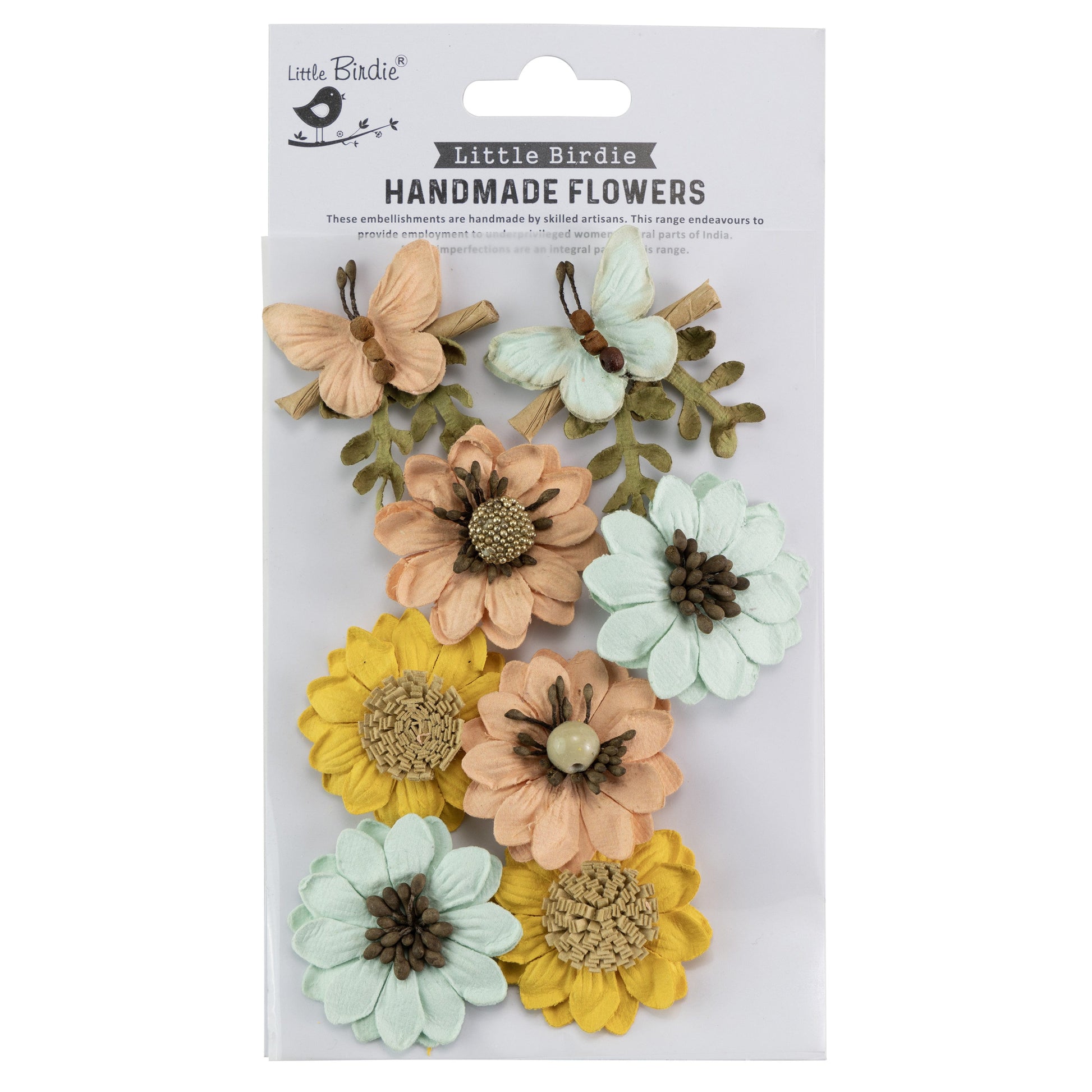 Arcadia Paper Flowers and Butterflies from Little Birdie