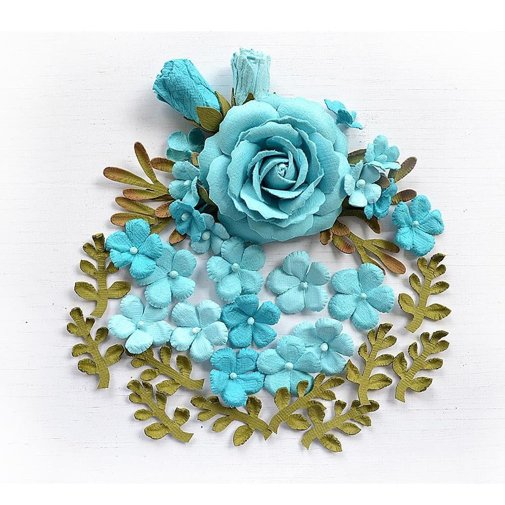 Rooney Mixed Paper Flowers and Leaves from Little Birdie