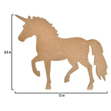 Load image into Gallery viewer, MDF Base Standing Unicorn 12&quot;X9.5&quot; 1/Pkg Standing Unicorn