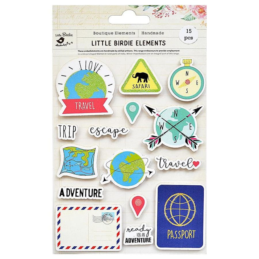 Travel Themed Stickers from Little Birdie