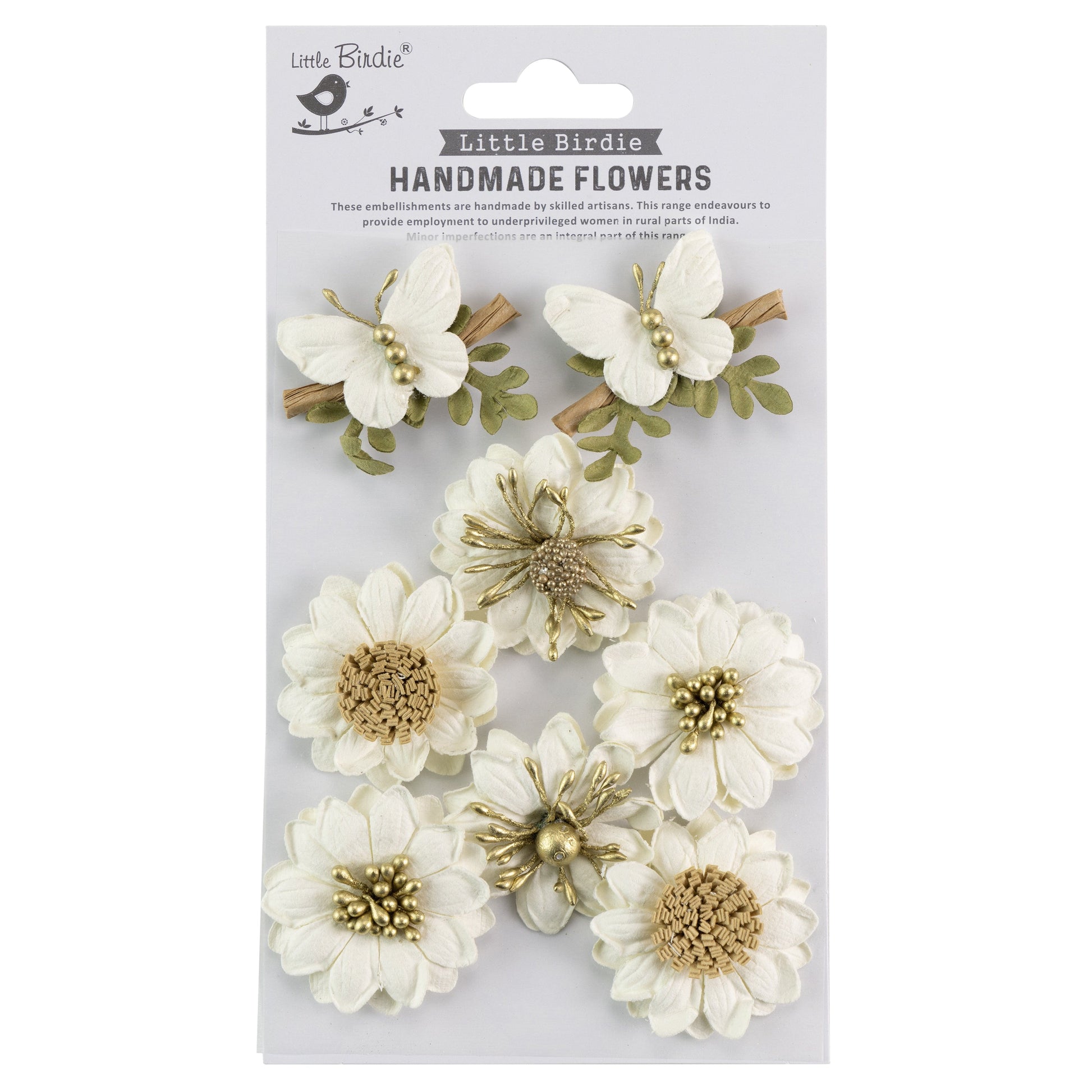 Arcadia Paper Flowers and Butterflies from Little Birdie