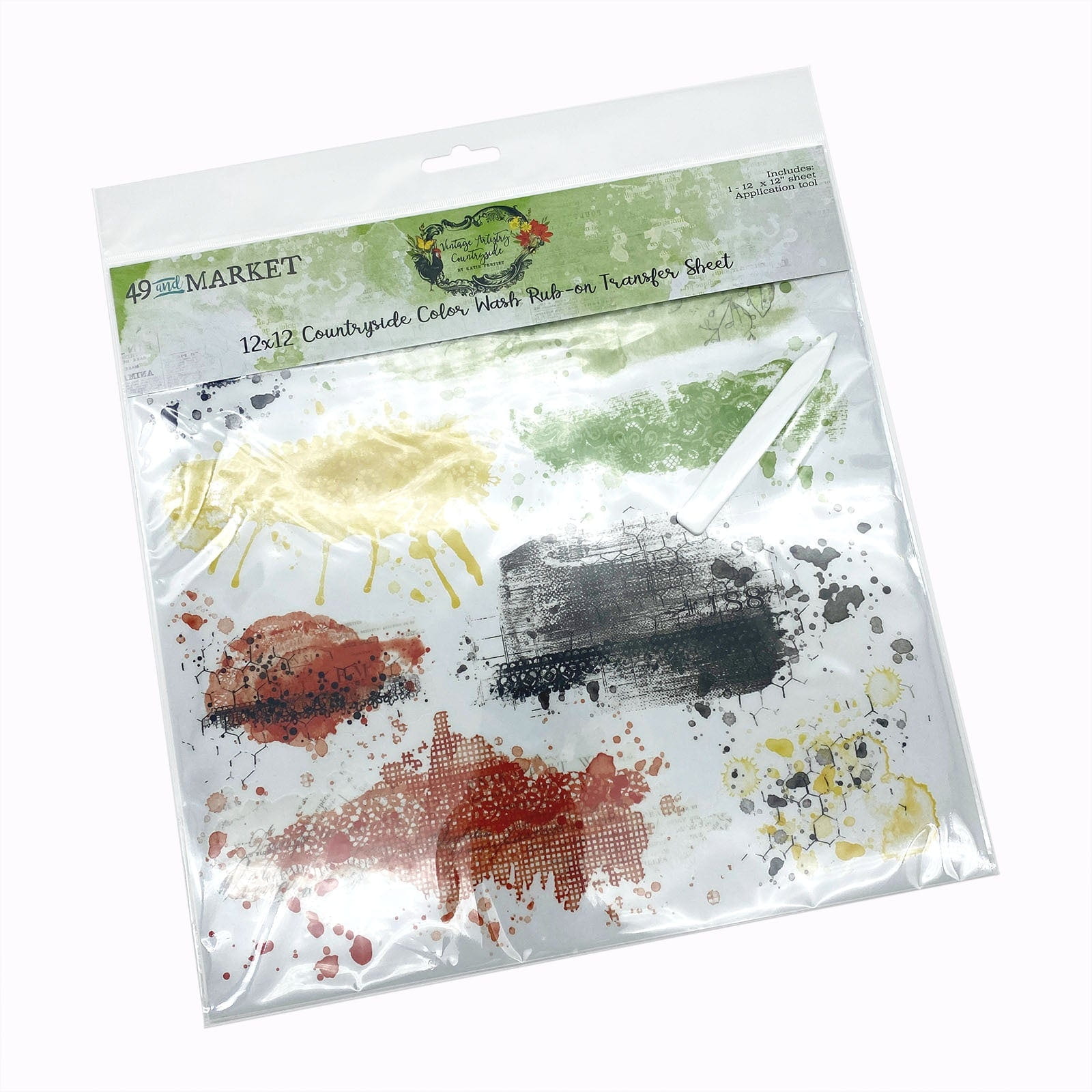 49 And Market Rub-On Transfer Set