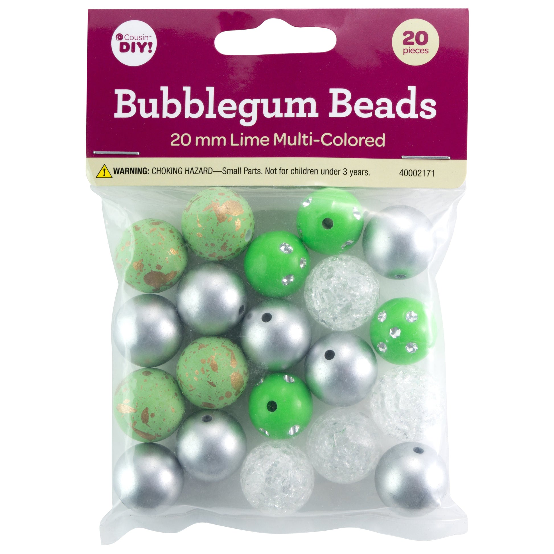 20mm Bubblegum Beads from CousinDIY