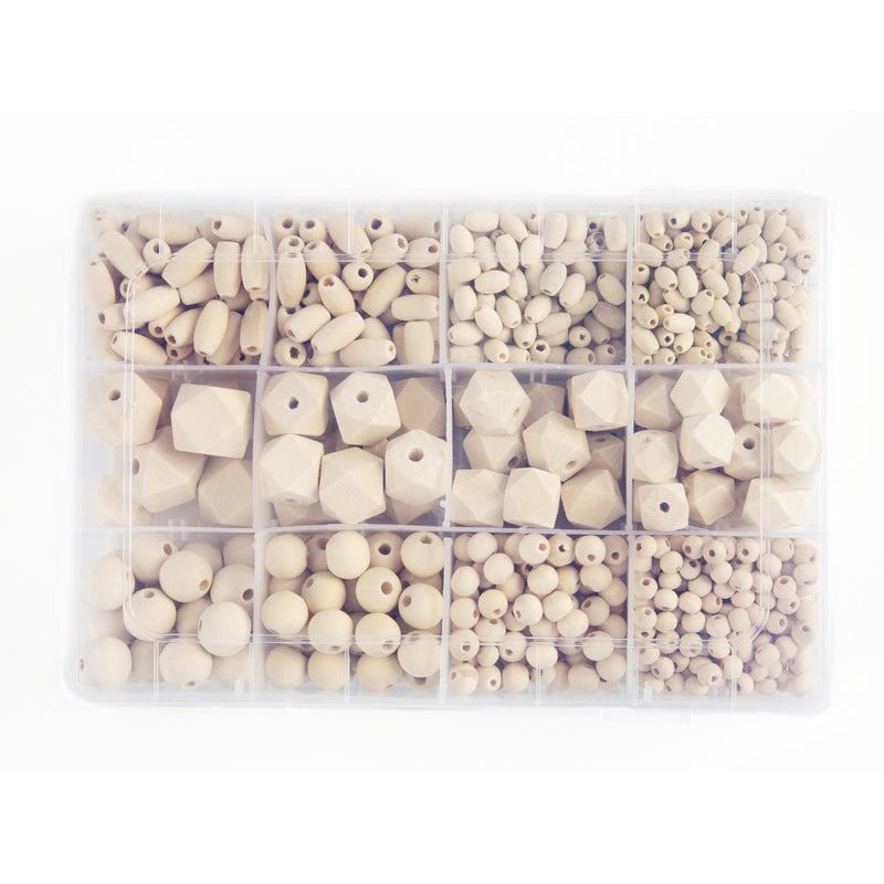 Natural Wood Bead Box Set from CousinDIY