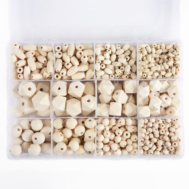 Natural Wood Bead Box Set from CousinDIY