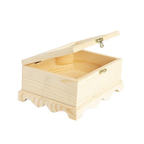 6.5" x 4.8" x 2.8" Unfinished Wood Frame Box from CousinDIY