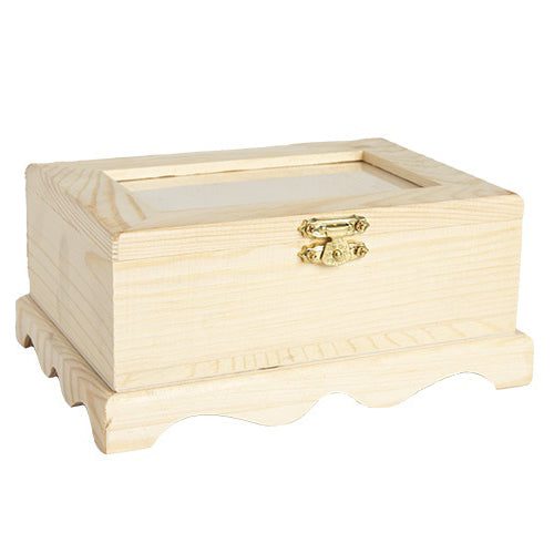 6.5" x 4.8" x 2.8" Unfinished Wood Frame Box from CousinDIY