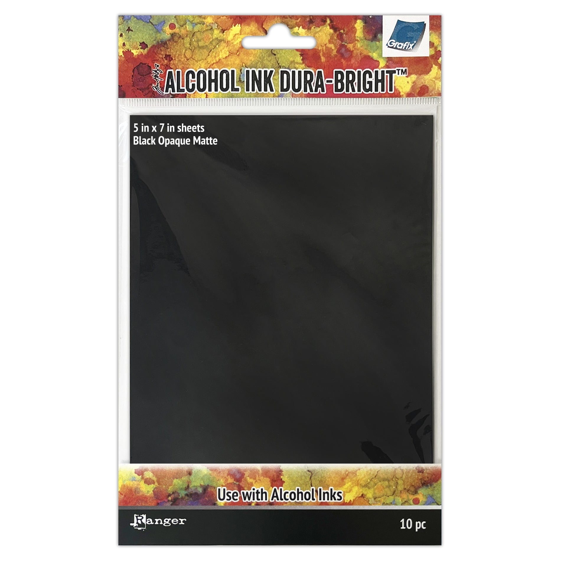 Tim Holtz Black Opaque Matte 5x7" Dura-Bright Sheets