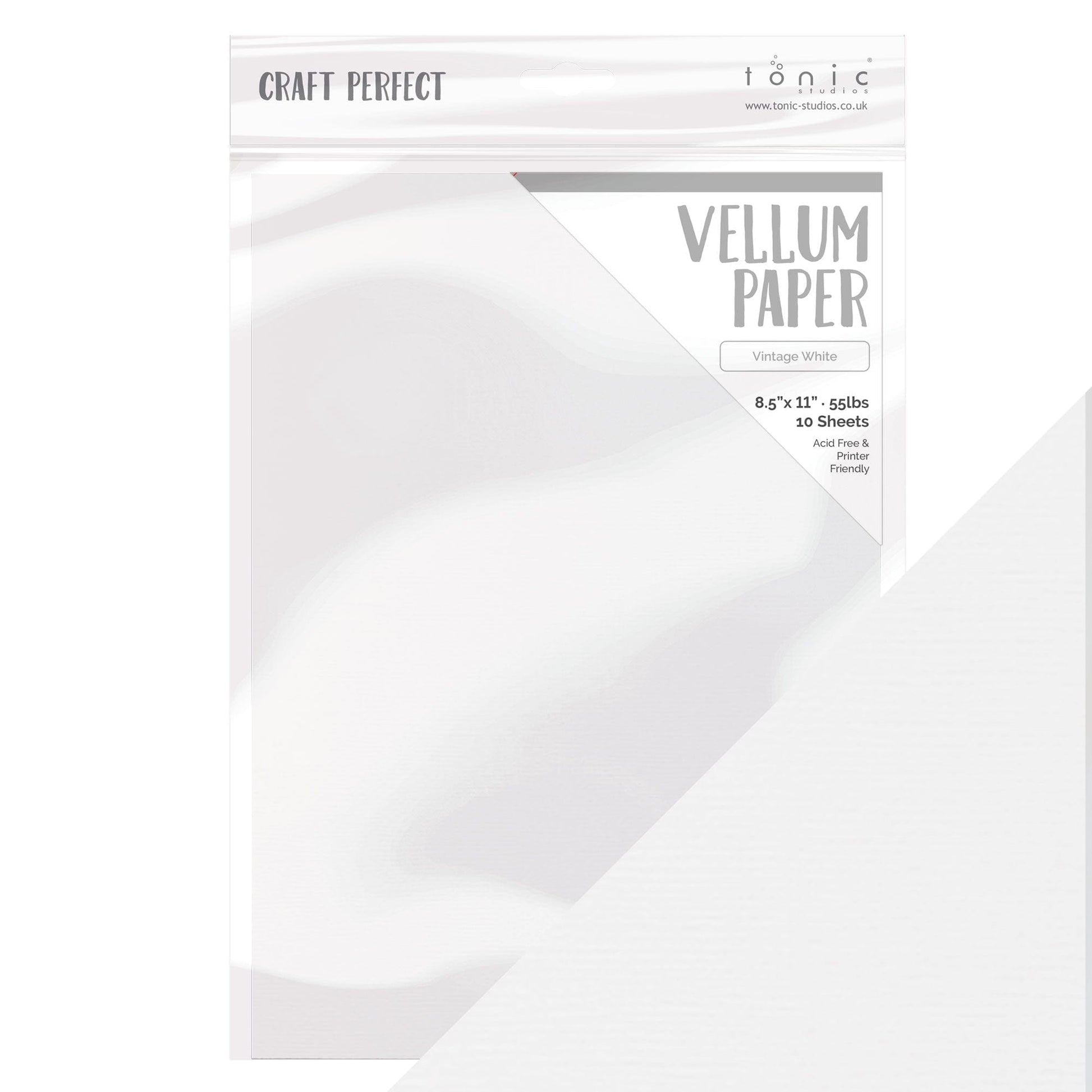 Craft Perfect 8.5x11 Vellum Paper, 10 pack