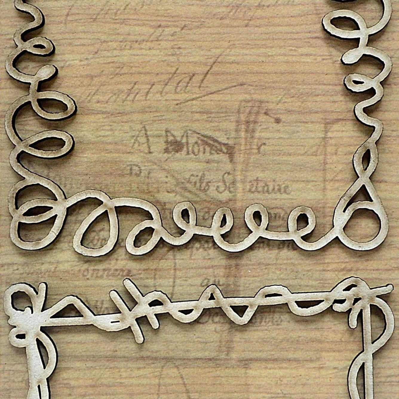 Laser Cut Chipboard Frames from Little Birdie