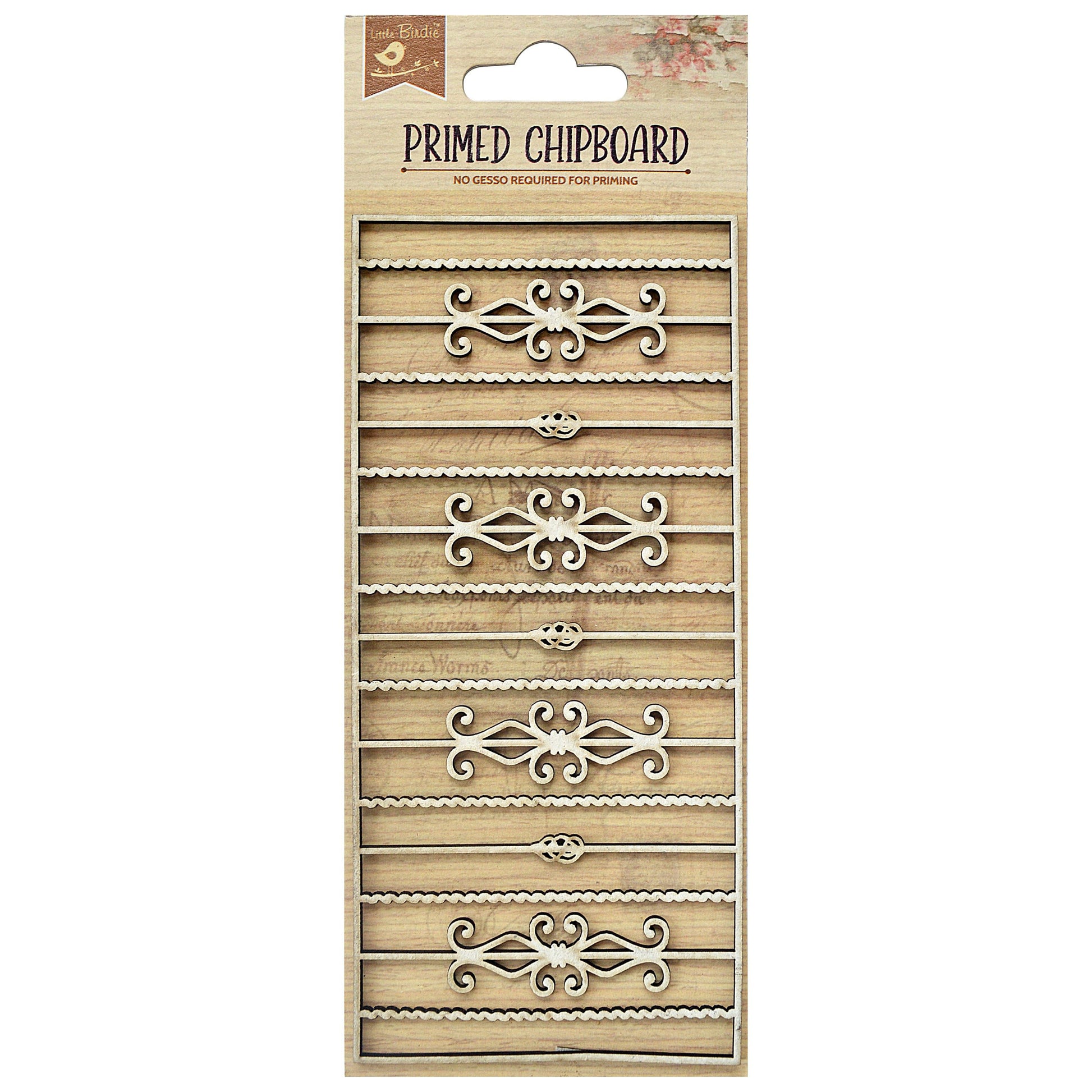 Laser Cut Chipboard Decorative Shapes from Little Birdie