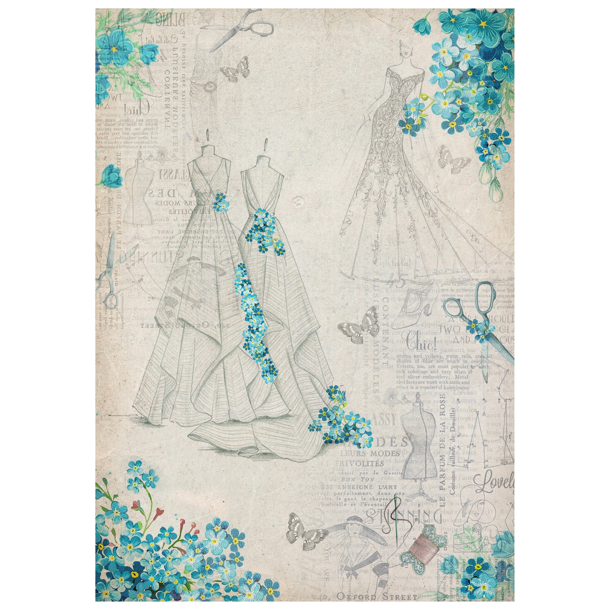 Decoupage Filament Paper A4 2/Pkg