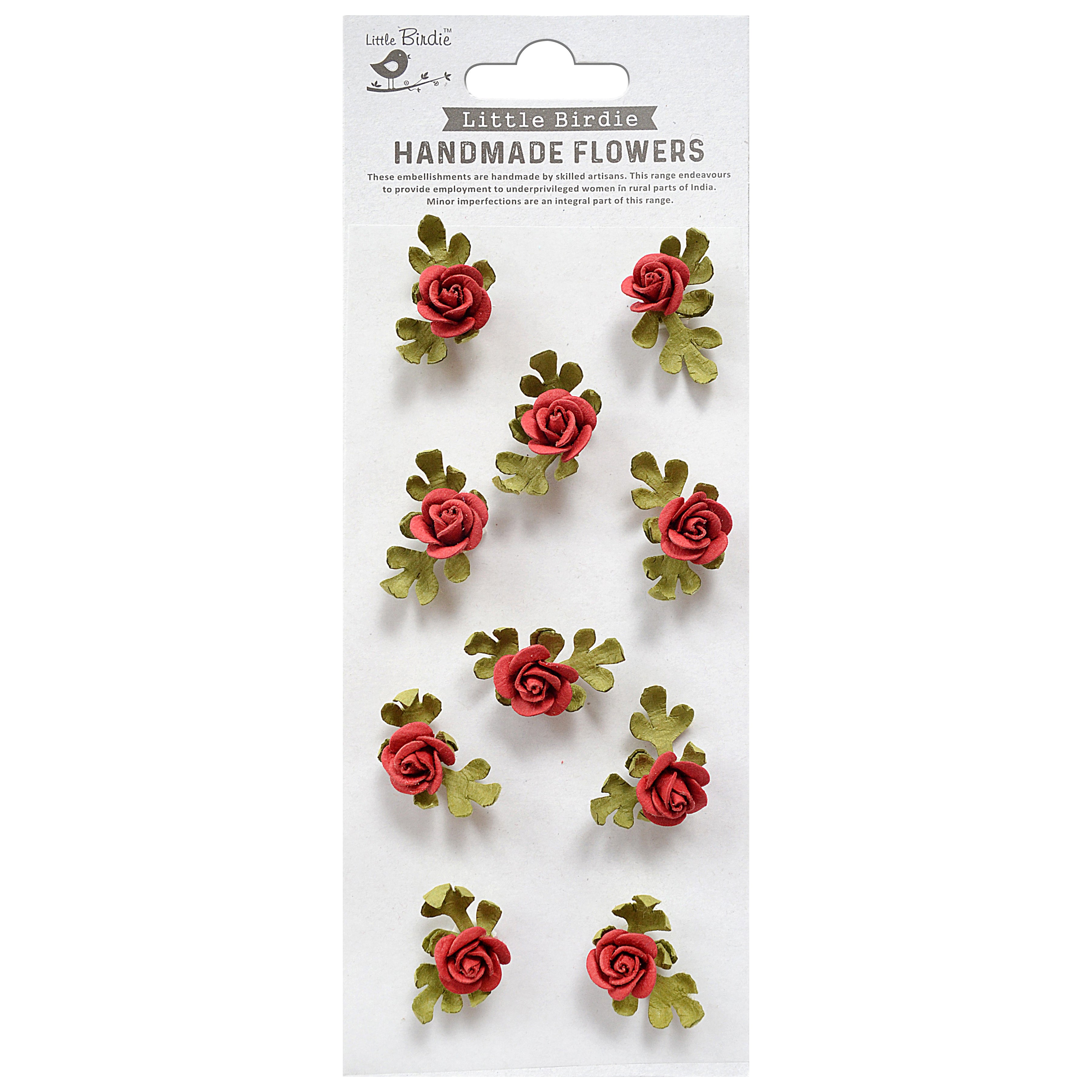 Petite Rose Paper Flowers from Little Birdie