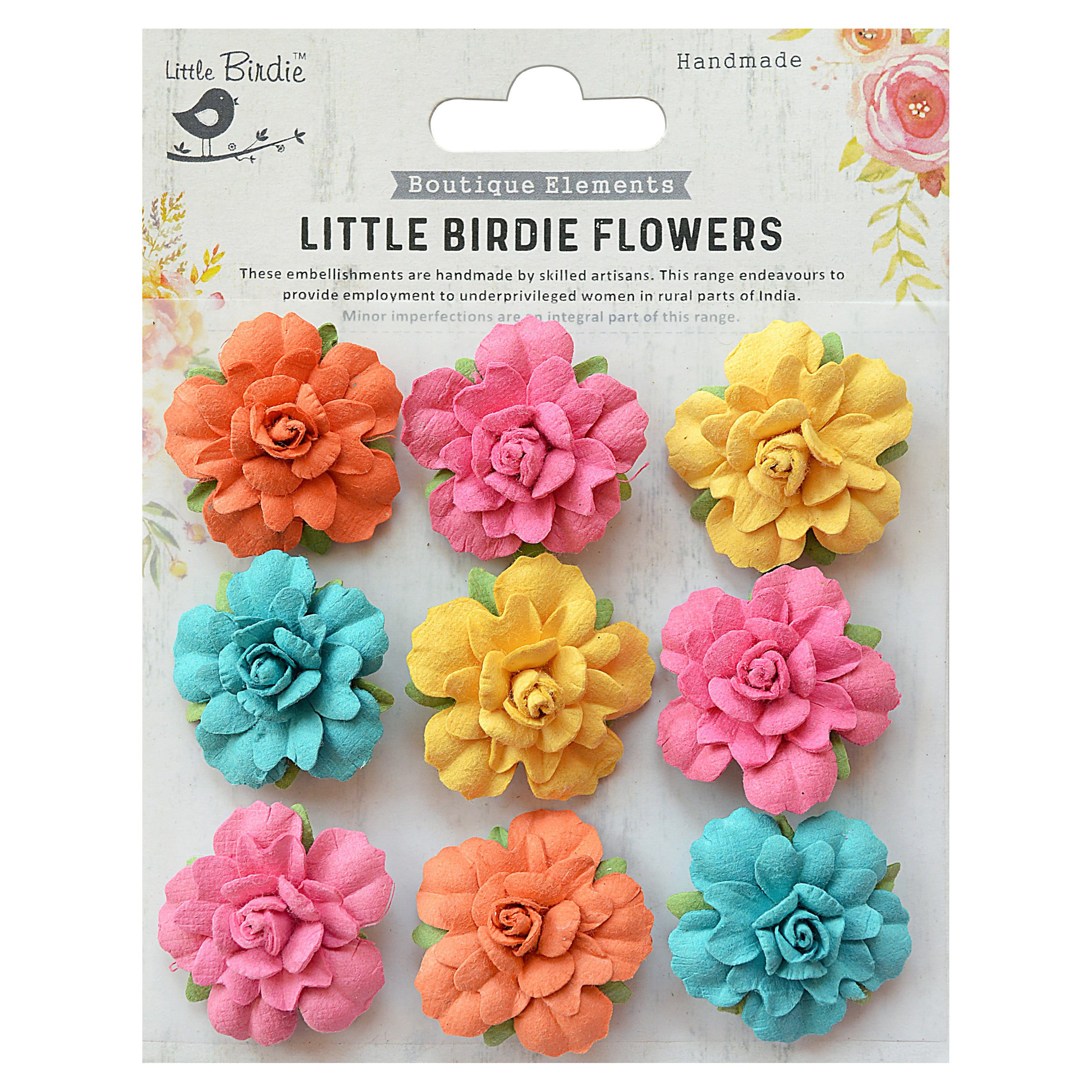 Vincy 1.25" Rose Paper Flowers from Little Birdie