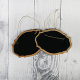 Load image into Gallery viewer, Hanging Mini Chalkboard Sign 2/Pkg Oval