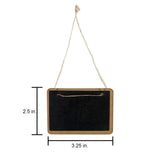 Load image into Gallery viewer, Hanging Mini Chalkboard Sign 2/Pkg Rectangle Curve Edge