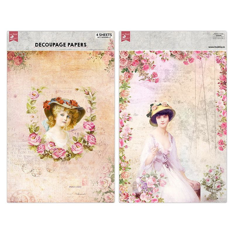 A4 Decoupage Paper Packs from Little Birdie