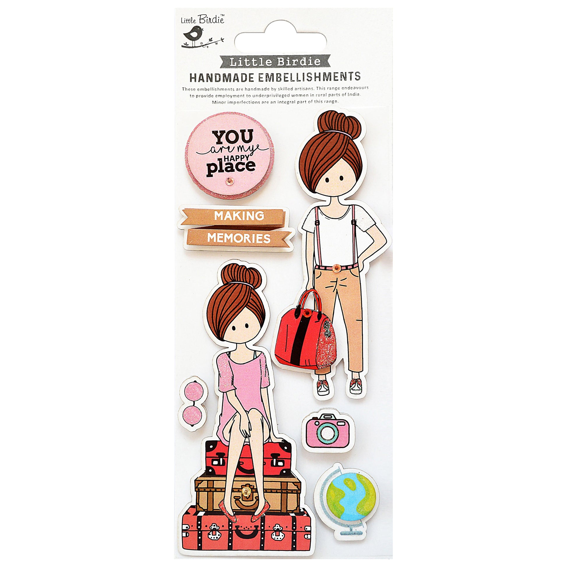 Travel Themed Stickers from Little Birdie