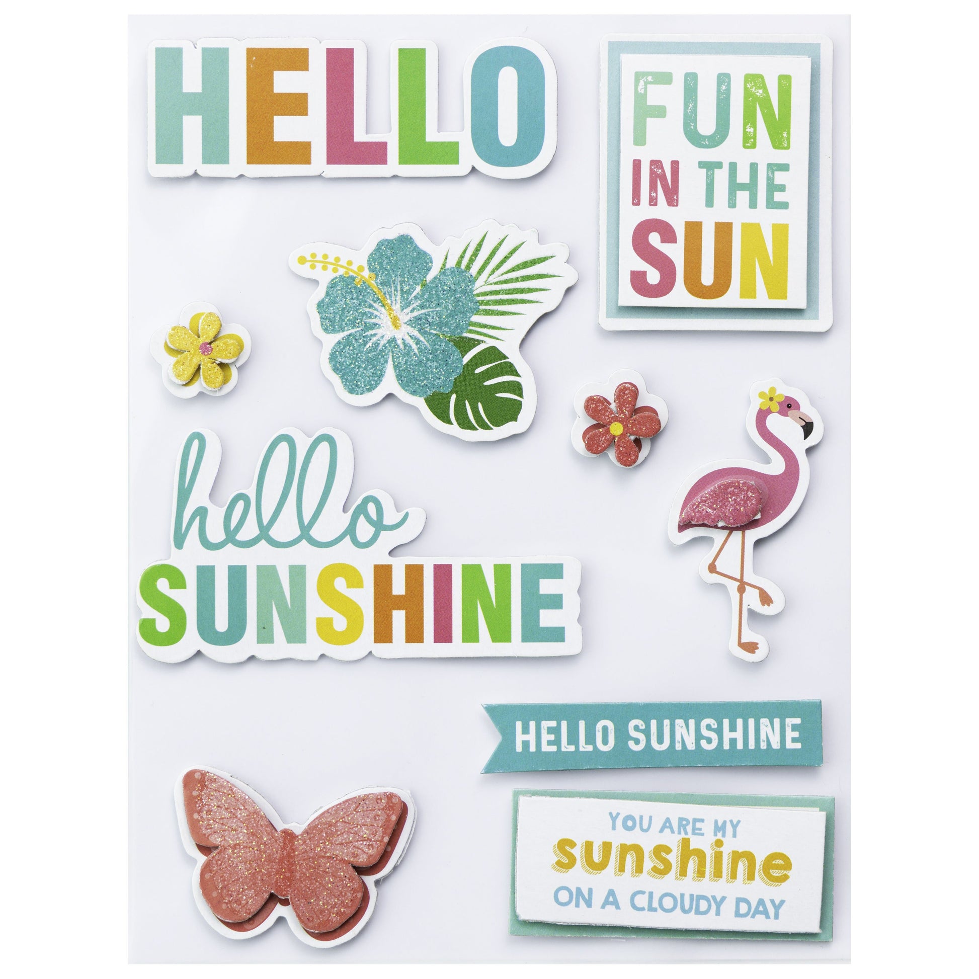 Tropical Themed Stickers from Little Birdie