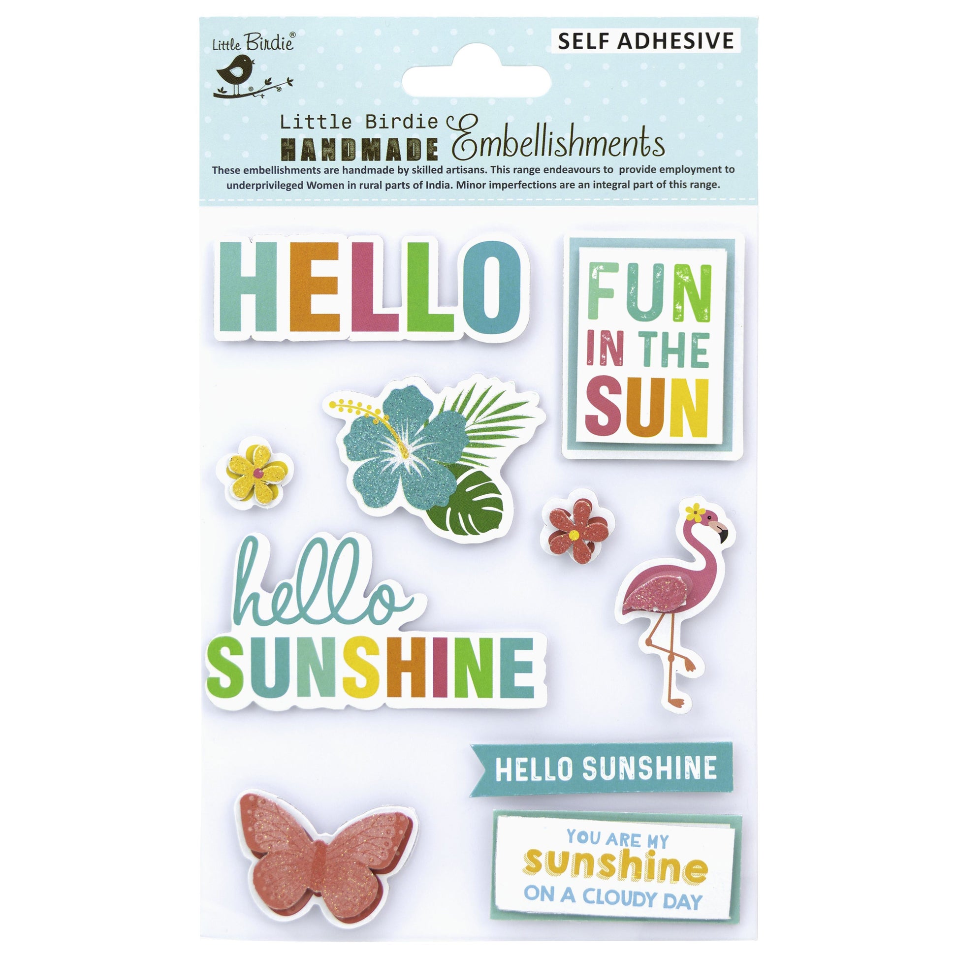 Tropical Themed Stickers from Little Birdie