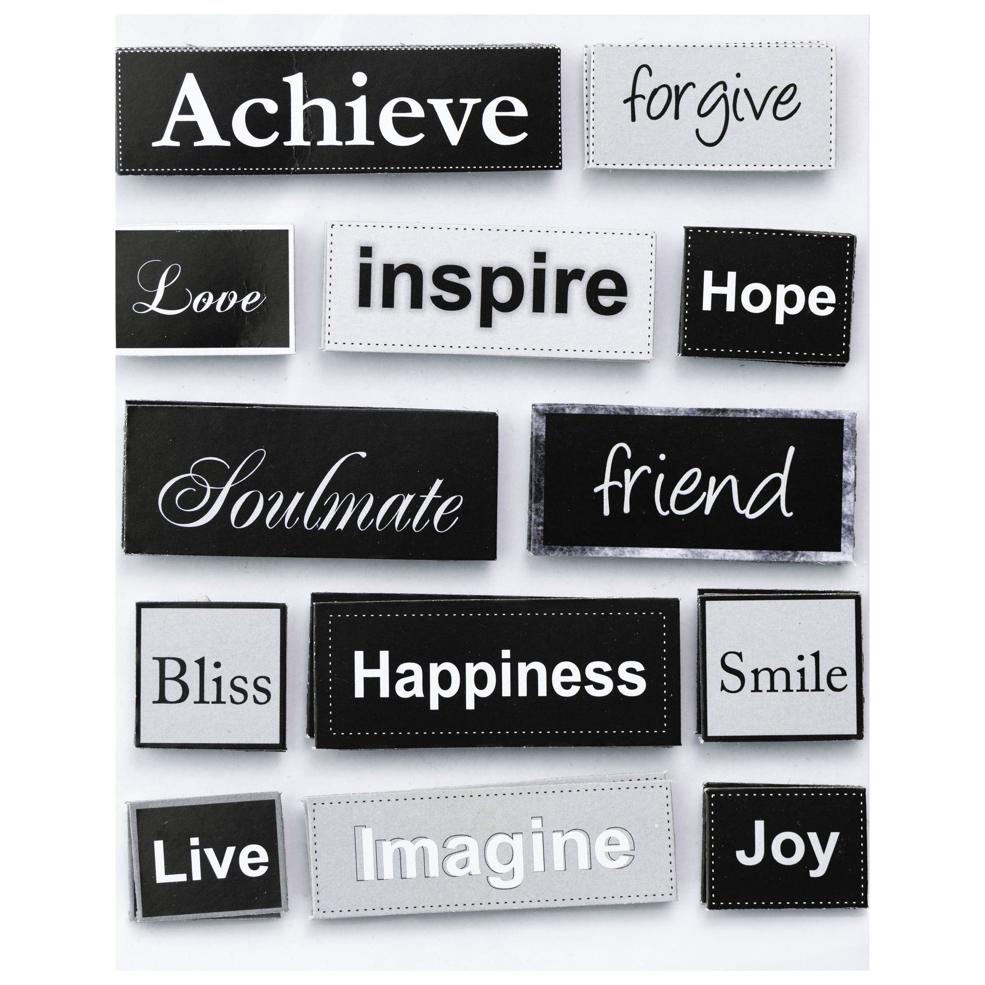 Word & Sentiment Stickers from Little Birdie
