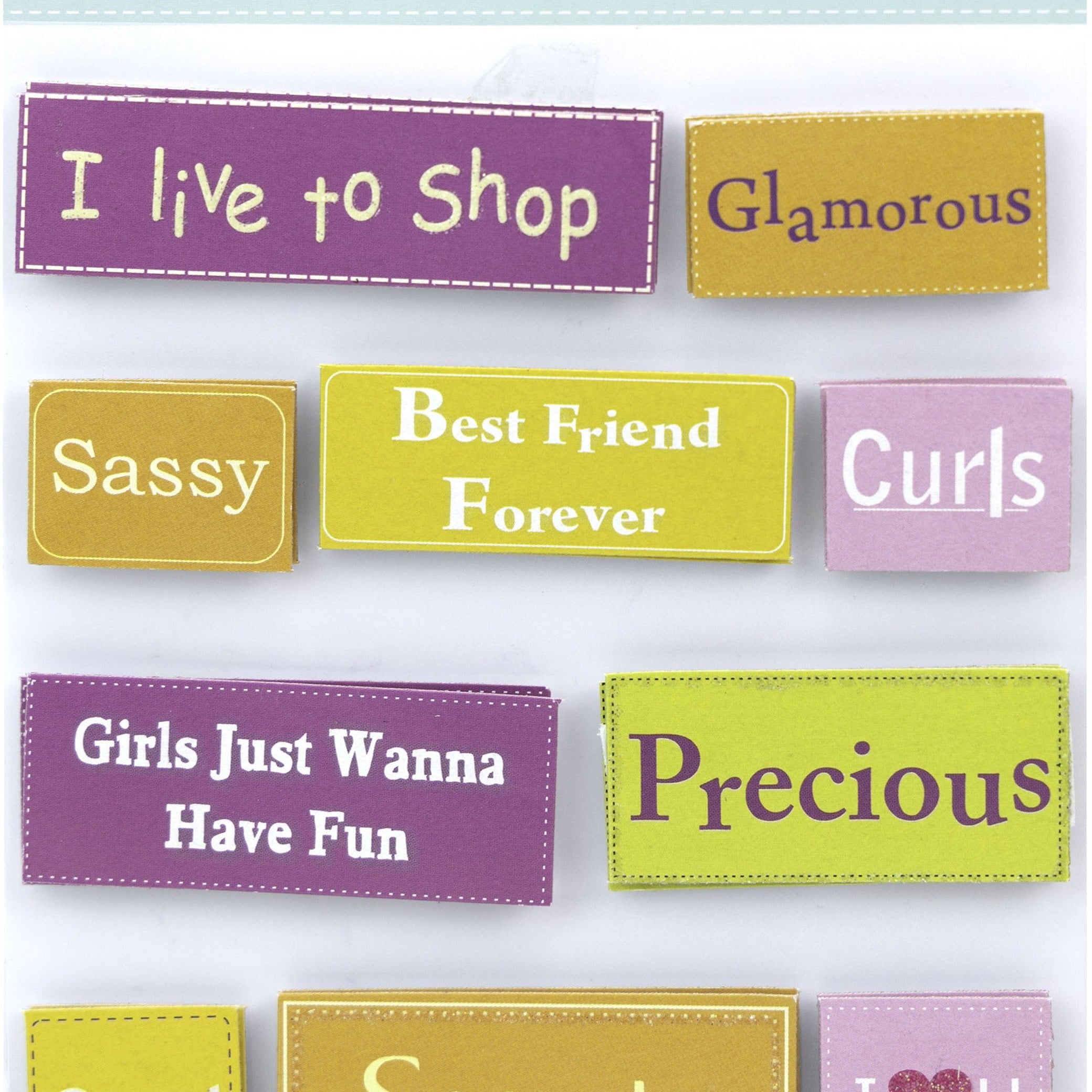 Girl Themed Stickers from Little Birdie