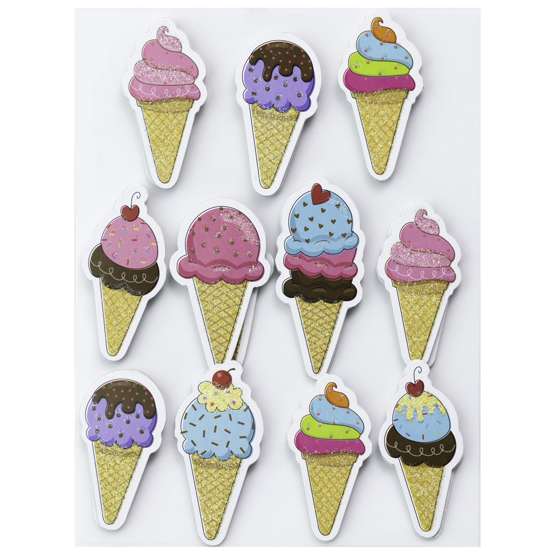 Food and Candy Themed Embellishment Stickers from Little Birdie
